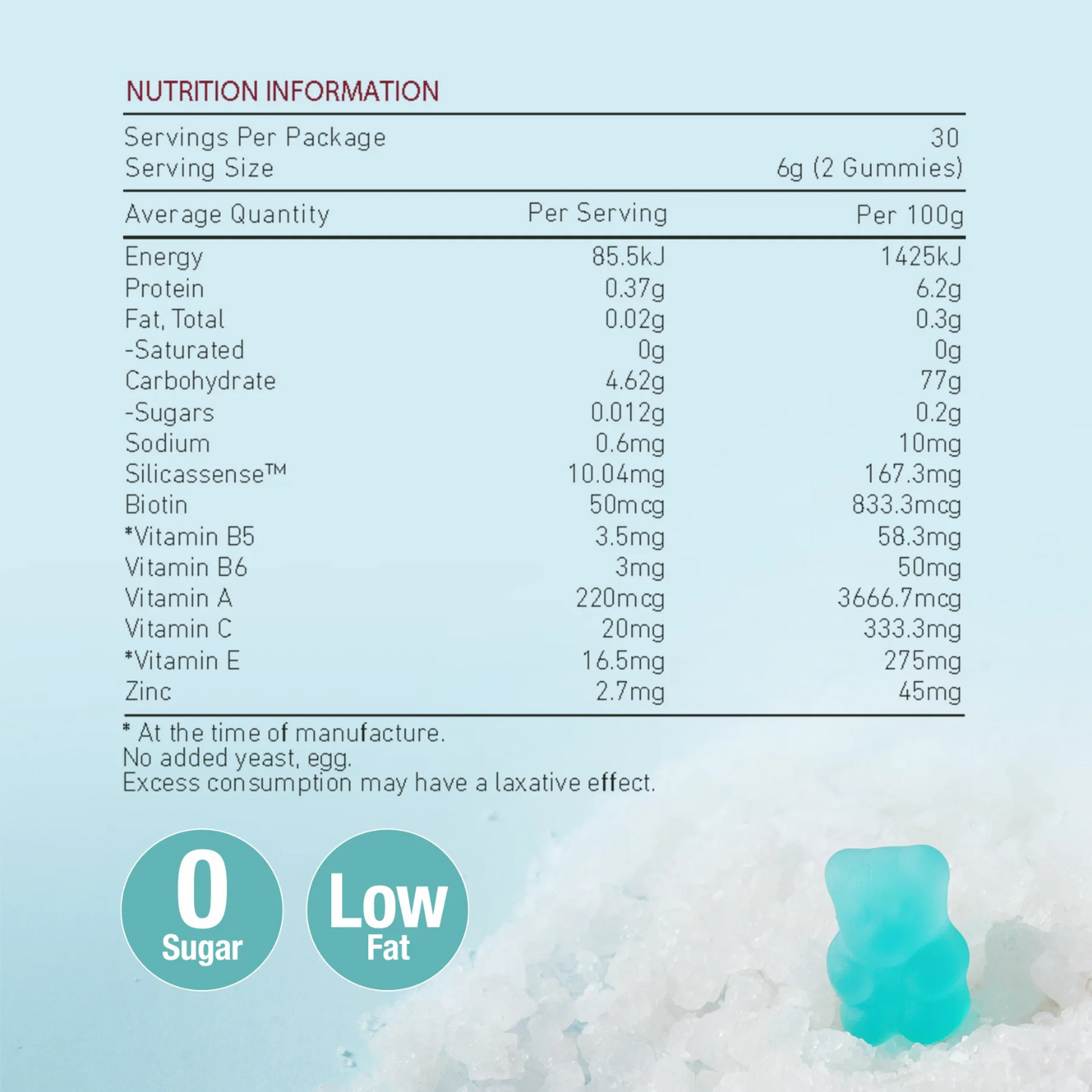 Hair Boost Sea Salt Gummy Bear