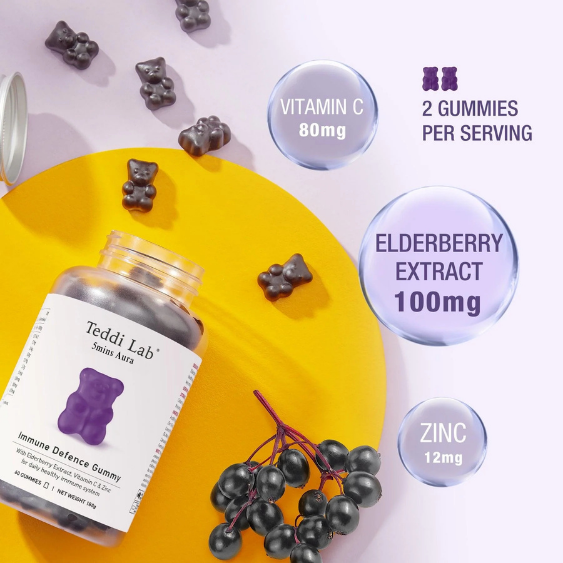 Immune Defense BlueBerry Gummy Bear